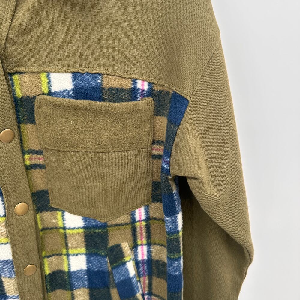 ANTHROPOLOGIE Pilcro Plaid Contrast Shirt Jacket // XS - Picture 8 of 14